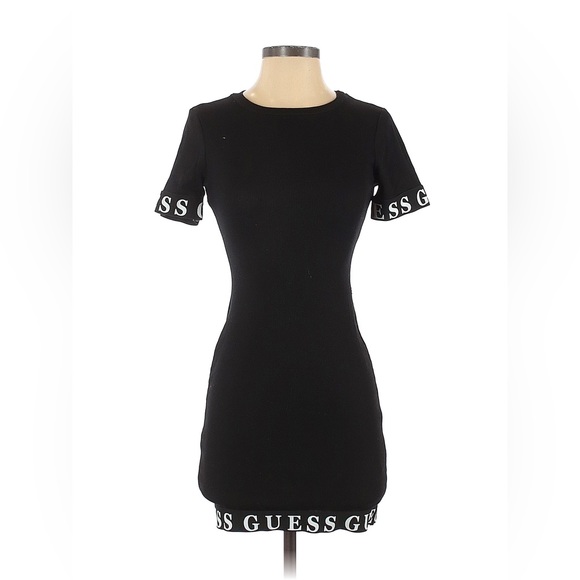 Guess Dresses Nwt Guess Tape Logo Dress Poshmark